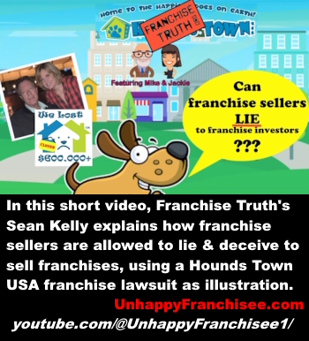 Hounds Town USA Franchise Warning